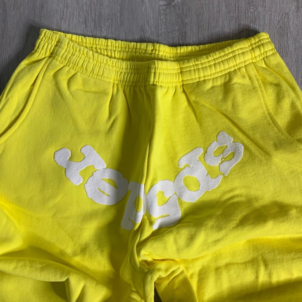 Yellow Sp5der SweatPants - Picture 4 of 7